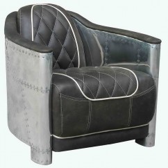 Un meuble Aviateur cuir et aluminium – Maison d’un rêve – rétro à souhait !