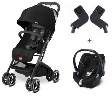 Poussette combinée GoodBaby QBit+ avec adaptateurs pour siège auto coque