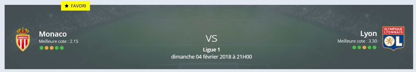 Le pronostic Monaco Lyon de RDJ donne la victoire aux Lyonnais. Et vous ?