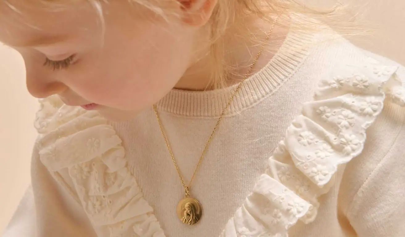 médaille de baptême enfant